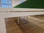 Used 4-Person Bench Office Desk 120cm Front-to-Front Compact Workstation - Image 8