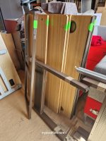 Wooden Office Desk Maple 120cm Workstation + Mobile Lockable Pedestal Cabinet - Image 3