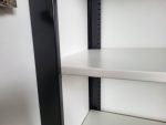 Used Tall Storage Cupboard Lockable – White Office Cupboard, Adjustable Shelves - Image 6