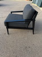 Case Stanley Armchair by Matthew Hilton - Reception Office Grey Fabric Chair - Image 9