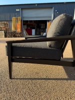 Case Stanley Armchair by Matthew Hilton - Reception Office Grey Fabric Chair - Image 11