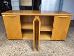 Used Low Credenza 4 Door Wooden Office Storage Executive Cabinet, Lockable - Image 10