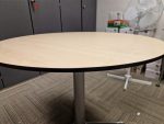 Round Wooden Table Meeting / Boardroom Office Circular Maple Top - 100 cm - Image 5