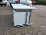 Office Wood Desk with Cable Ports 160cm + Free Lockable Mobile 2 Drawer Pedestal - Image 2