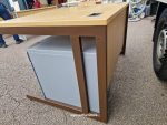 Left-Hand Office Wave Wooden Desk – 120cm with Mobile Lockable Pedestal Cabinet - Image 4