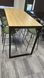 Senator Modern Bar Leaner Table Modern Office Meeting W/ 6 Allermuir Kin Stools - Image 3