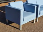 Kinnarps Scandinavia Office Sofa Light Blue Fabric 1/2/3 Seater - Reception - Image 8
