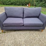 Westbridge "Anna" 2 Seater Sofa Sculpted Arms Wood Feet Reception Office Seating