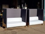 Mikomax Booth Sofa Reception High-Back Privacy Acoustic Panels Seating-Set of 2