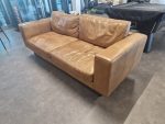 KINGSLAND Leather Reception Sofa 3 Seaters - Light Brown - FAST UK DELIVERY 🚚 - Image 2