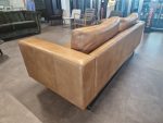 KINGSLAND Leather Reception Sofa 3 Seaters - Light Brown - FAST UK DELIVERY 🚚 - Image 3