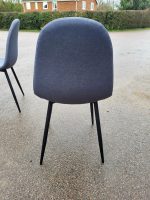 Used Retro Padded – Upholstered Dining/Meeting Chairs, Black Legs (Set of 4) - Image 54