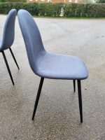 Used Retro Padded – Upholstered Dining/Meeting Chairs, Black Legs (Set of 4) - Image 55