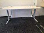 Senator Office Desk White Top Workstation - Modesty Panel & Cable Ports - 160cm - Image 27