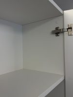 Narbutas Shelves Cabinet Cupboard White Free Standing Tall Lockable Storage Unit - Image 6