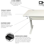 Sit Stand Desk. Beautiful Set. 2 YEARS WARRANTY - Image 2