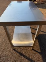 Kitchen Work Preparation Table Stainless Steel with Lower Shelf - 100 x 60 - Image 16