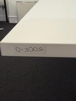 D-End White Office Desk Modern Design Workstation, Cable Management - 200cm - Image 9