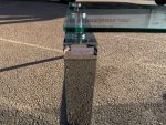 Glass Coffee Table Clear Top and Chrome Legs Modern Reception Furniture - 160cm - Image 17
