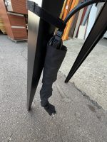 Tall Office Meeting Table with Power Module Grey Wood Effect -  180 x 107 cm - Image 20