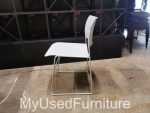Howe White Plastic Chair 40/4 Modern Design for Home or Office - UK Delivery - Image 3