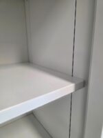 Used Steel Tambour Storage Cupboard – Lockable Office Sliding Door Cabinet - Image 14