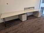 Office Desk With Free Mobile Drawer Cabinet - 180cm Cable Management Workstation - Image 10