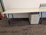 Office Desk With Free Mobile Drawer Cabinet - 180cm Cable Management Workstation - Image 12