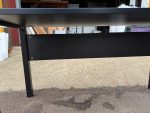 Black Office Desk w/ Cable Ports and Modesty Panel Workstation - 140x60cm - Image 22
