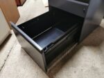 Wave Office Desk Right Hand with 2 Drawer Metal Mobile Pedestal - 160cm - Image 14