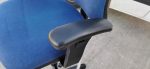 Draughtsman Chair Ergonomic High Back With Adjustable Foot Ring - Blue - Image 9