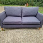 Westbridge "Anna" 2 Seater Sofa Sculpted Arms Wood Feet Reception Office Seating