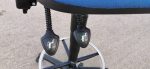 Used Draughtsman Ergonomic Chair High Back With Foot Ring and Castors - Blue - Image 13
