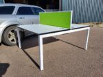 2 Person Bench Desk Double Workstation Cable Tray Screen Dismantled - 140cm - Image 23