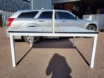 2 Person Bench Desk Double Workstation Cable Tray Screen Dismantled - 140cm - Image 25
