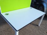 2 Person Bench Desk Double Workstation Cable Tray Screen Dismantled - 140cm - Image 26