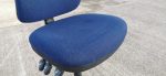 Used Draughtsman Ergonomic Chair High Back With Foot Ring - Upholstered Blue - Image 7