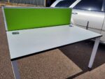 2 Person Bench Desk Double Workstation Cable Tray Screen Dismantled - 140cm - Image 29
