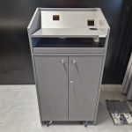 Lectern Stand Lockable Mobile Air Floor Holes - UK DELIVERY