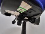 Used Draughtsman Ergonomic Chair High Back w/ Castors and Foot Ring - Blue - Image 5