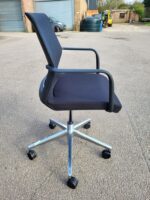 Orangebox Workday Chair Black Mesh Swivel Chrome Base Armchair Set of 14 Chairs - Image 21