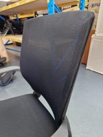 Black Draughtsman Office Chair Height Adjustable High Stool with Foot Ring - Image 8