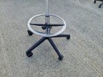 Draughtsman Chair Height Adjustable Office High Stool on Castors and Foot Ring - Image 8