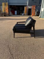 Case Stanley Armchair by Matthew Hilton - Reception Office Black Leather Chair - Image 23