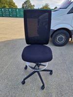 Draughtsman Chair Height Adjustable Office High Stool on Castors and Foot Ring - Image 19