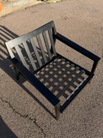 Case Stanley Armchair by Matthew Hilton - Reception Office Black Leather Chair - Image 35