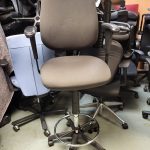 Draughtsman Office Chair High Back Ergonomic With Adjustable Height - Black