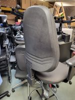 Draughtsman Office Chair High Back Ergonomic With Adjustable Height - Black - Image 11