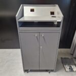 Lectern Stand Lockable Mobile Air Floor Holes - UK DELIVERY