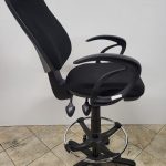 Draughtsman Chair High Back Ergonomic w/ Adjustable Height and Foot Ring - Used